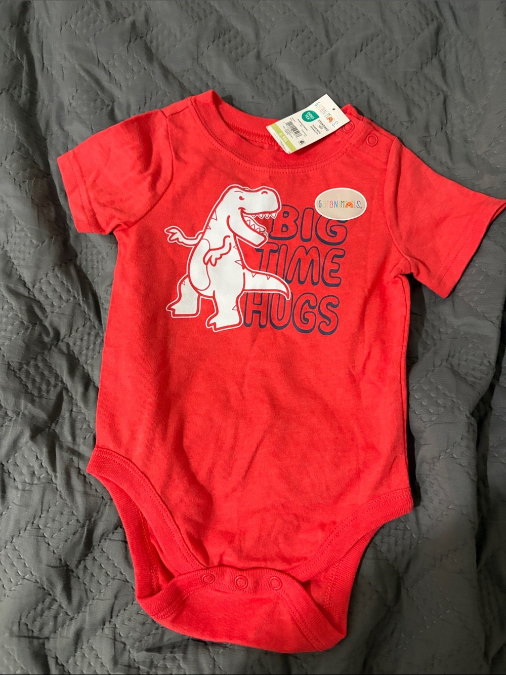 Garanimals Red Dino "Big Time Hugs" One-Piece